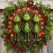Christmas Decorations Christmas Hanging Sign New Year Winter Xmas Door Decor Green Elf Christmas Decorations for Home Party