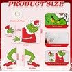 4Pcs Grinch Christmas Decoration Grinch Christmas Tree Topper Head Arm Leg for Christmas Tree Party Supplies Gift Home Decoration