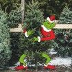4Pcs Grinch Christmas Decoration Grinch Christmas Tree Topper Head Arm Leg for Christmas Tree Party Supplies Gift Home Decoration