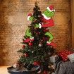 4Pcs Grinch Christmas Decoration Grinch Christmas Tree Topper Head Arm Leg for Christmas Tree Party Supplies Gift Home Decoration