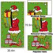Merry Christmas Door Cover Christmas Green Elf Decoration Winter Holiday Birthday Party Backdrop Door Hanging Banner