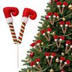 3PCS Christmas Ornaments, Christmas Tree Decorations Colorful Mini Cane for Xmas Tree Party Home Decorations