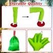 160CM Christmas Hanging Grinch, Outdoor Christmas Decorations for Roof, Fireplace, Tree, Porch