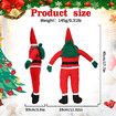 Climbing Santa Claus Christmas Tree Ornament Indoor Outdoor Hanging Decorations Party Home Wall Window Decor