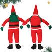 Climbing Santa Claus Christmas Tree Ornament Indoor Outdoor Hanging Decorations Party Home Wall Window Decor
