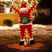 Hanging Santa Claus Decoration 5.5 Ft Climbing LED Light Christmas Indoor Outdoor Wall Window