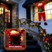 Hanging Santa Claus Decoration 5.5 Ft Climbing LED Light Christmas Indoor Outdoor Wall Window