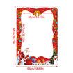 Christmas Photo Booth Props Kit,20PCS Photo Props with Large Photo Frame Funny Selfie Props Christmas Decorations Christmas Party Supplies