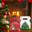 6pcs Christmas Candy Gift Box Merry Christmas Gift Box White Cardboard Snowflake Wrapping Boxes Christmas Decor