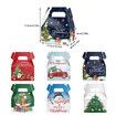 6pcs Christmas Candy Gift Box Merry Christmas Gift Box White Cardboard Snowflake Wrapping Boxes Christmas Decor