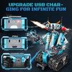 Remote APP Controlled Robot Building Programmable Transforming Robotic Building Bricks Construction VehiclesBirthday Chirstmas Gifts