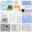 STEM 13in1 Education Solar Battery Dual Power Robots Toys DIY Educational Toy Science Kits Experiment Robotics Set Birthday Chirstmas Gifts