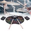Color Hand Winding Drum Kit for Beginners Hand Winding Electronic Drum with Percussion USB Pedal Set for Kids