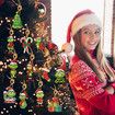 12Pcs Grinch Cartoon Elf Christmas Tree Hanging Ornaments For Christmas Party Decoration
