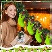1Pc Green Christmas Stocking Decorations,Green Elf Christmas Socks Hanging Decorations For Fireplace Christmas Tree Decorations