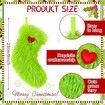 1Pc Green Christmas Stocking Decorations,Green Elf Christmas Socks Hanging Decorations For Fireplace Christmas Tree Decorations