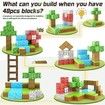 100pcs Blocks-Build Mine World STEM Sensory Classroom Must Haves Construction Toys Birthday Chirstmas Gifts