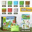 100pcs Blocks-Build Mine World STEM Sensory Classroom Must Haves Construction Toys Birthday Chirstmas Gifts