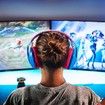 G435 Wireless Bluetooth Gaming Headset, Lightweight, built in mics, 18h battery, compatible with Dolby Atmos, PC, PS4, PS5, Mobile, Blue