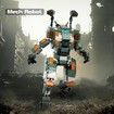 Titan Mecha Robot Building Kit, Vanguard Class Game Mech Action Figure with Stable Pedestal Model Toy, Compatible with Lego for Age 3 Up, 528 PCS