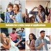 Mini Karaoke Machine for Kids, Portable Bluetooth Speaker, with 2PCS Wireless Microphones, Microphone Toys, for Girls and Boys Birthday Gift (Beige)