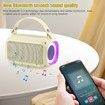 Mini Karaoke Machine for Kids, Portable Bluetooth Speaker, with 2PCS Wireless Microphones, Microphone Toys, for Girls and Boys Birthday Gift (Beige)