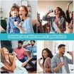 Mini Karaoke Machine for Kids, Portable Bluetooth Speaker, with 2PCS Wireless Microphones, Microphone Toys, for Girls and Boys Birthday Gift (Blue)