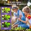 Portable Microscope for Kids 2 Inches LCD Screen with 8 LED Lights,Learning and Education Toys Miniscope Geology-Purple
