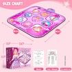 Dance Mat Kids Toys Musical Pad LED Lights 6 Game Modes Built-in Music Adjustable Volume Pink Gift Birthday Christmas Age 3-12 Fun