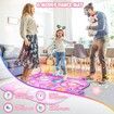 Dance Mat Kids Toys Musical Pad LED Lights 6 Game Modes Built-in Music Adjustable Volume Pink Gift Birthday Christmas Age 3-12 Fun