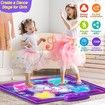 Dance Mat for Kids, Wireless Bluetooth, Adjustable Volume, Music Dance with 6 Game Mode,Christmas Birthday Gifts for 3 to 12 Year Old Girls