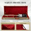 Melodic Electric Guitar Case Wooden Hard Shell Standard 39Inch Stratocaster Telecaster Ibanez Gig Storage Rectangular Soft Foam Pad with Lock