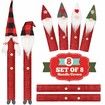 Gnome Christmas Refrigerator Handle Covers Set of 8,Adorable Swedish Tomte Kitchen Appliance Handle Covers Christmas Decorations
