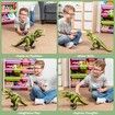 Robot Dinosaur Toy for Kids Boys 3 Up, Big T rex Dinosaur Toy with Light and Realistic Roaring Sound for Kids Boys Girls