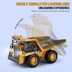 RC Dump Truck Toy,9-Channel Remote Control Toy,Rechargeable Battery,Kids Construction Vehicle Truck Toys,Kid Birthday Gift for Ages 3+
