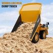 RC Dump Truck Toy,9-Channel Remote Control Toy,Rechargeable Battery,Kids Construction Vehicle Truck Toys,Kid Birthday Gift for Ages 3+