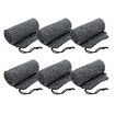 6pcs Gun Socks Shotgun Cases Rifle Sleeves Pistol Airsoft Handgun Storage Protector 137x10cm Silicone Treated Fabric Knit with Drawing Closure Grey