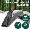 3pcs Gun Shotgun Socks Rifle Cases Pistol Sleeves 137x10cm Handgun Airsoft Storage Protector Silicone Treated Fabric Knit with Drawing Closure Grey
