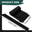 3pcs Gun Socks Shotgun Cases Rifle Pistol Sleeves 137x10cm Handgun Airsoft Storage Protector Silicone Treated Fabric Knit with Drawing Closure Black