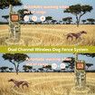 2IN1 Ultrasonic Dog Training Collar Long Range Control 1800M Range Pet Friendly NO-Eletric Wireless Fence Long Working Time 185 Days