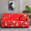 Christmas Sofa Cover Printed Sofa Couch Cover Washable Furniture Protector Christmas Home Room Festival Decoration Size 145-185cm