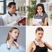 Neck Fan,Portable Fan with 5-17H Lifespan,4000mAh Neck Fan Air Conditioner with 3 Adjustable Speeds and 64 Cool Lights,Hands-Free Cooling Neck Fan (Black)