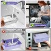 Cordless Electric Lunch Box Food Heater,Battery Powered Heated Lunch Box Food Warmer,Adjustable Heating Warming Time (Purple)