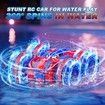 Spider Remote Control Car 4WD Amphibious 2.4 GHz RC Stunt Car 360 Degree Rotation with LED Lights