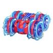 Spider Remote Control Car 4WD Amphibious 2.4 GHz RC Stunt Car 360 Degree Rotation with LED Lights