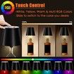 RGB Wireless Bottle Lamp,Wine Bottle Lights, 16 Million Colors Stepless Dimming Bottle Lamp Shade, for Decorating Living Rooms, Parties, Bars, Black