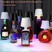 RGB Wireless Bottle Lamp,Wine Bottle Lights, 16 Million Colors Stepless Dimming Bottle Lamp Shade, for Decorating Living Rooms, Parties, Bars, Black