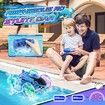 Amphibious Remote Control Car 4WD Waterproof 2.4Ghz Stunt RC Car 360 Degree Rotating with Lights All Terrain Water Beach Pool Toys
