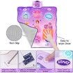 Dance Mat,Electronic Musical Dancing Challenge Princess Dance Pad Game with LED Lights Educational Toys for Kids Age 3-12