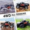 1:16 Amphibious Remote Control Car, 4WD Monster Truck Toys All Terrain, Rc Cars for Men Women,6 Up Year Old Boy or Girl Gifts, Christmas Toys, Orange